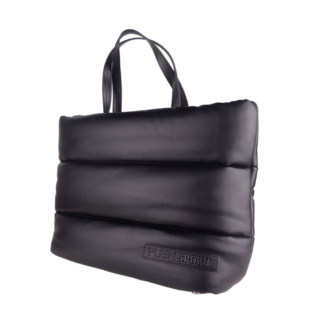 <tc>Plein Sport</tc> Elegant Μαύρο Επενδυμένο Eco-Leather Shopper