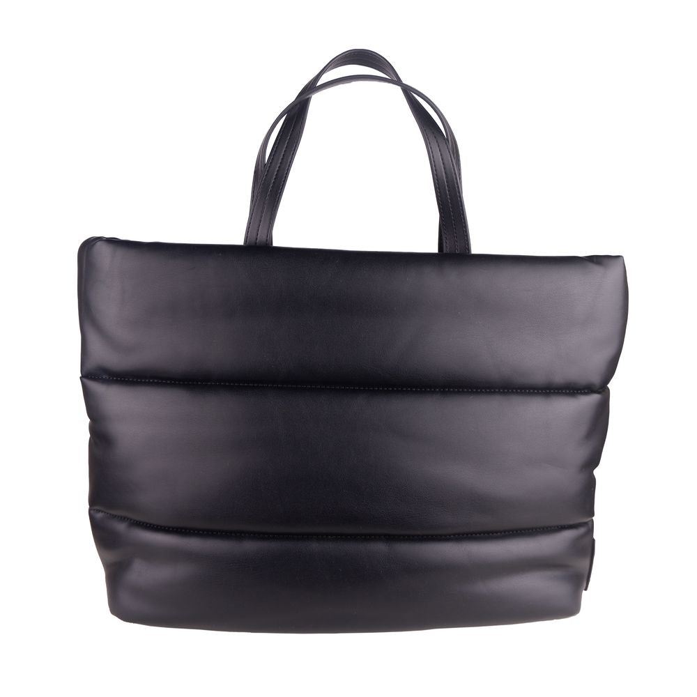 <tc>Plein Sport</tc> Elegant Μαύρο Επενδυμένο Eco-Leather Shopper