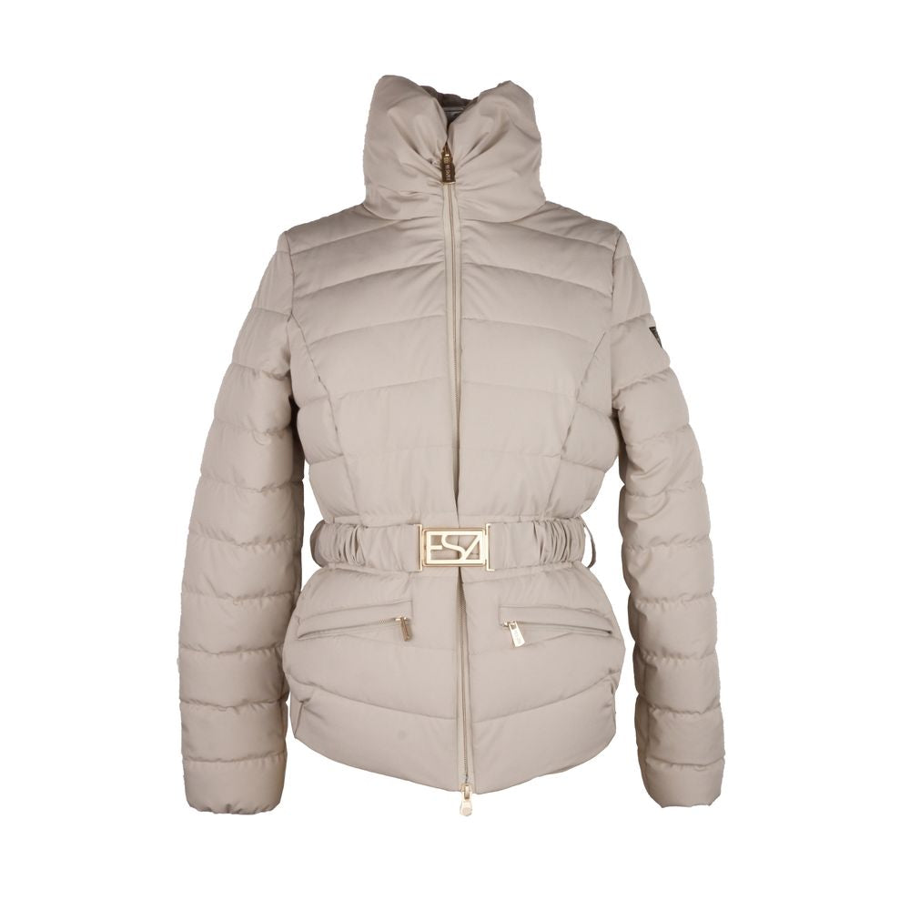 Yes Zee Chic Grey Zip-Up Jacket με λεπτομέρεια λογότυπου