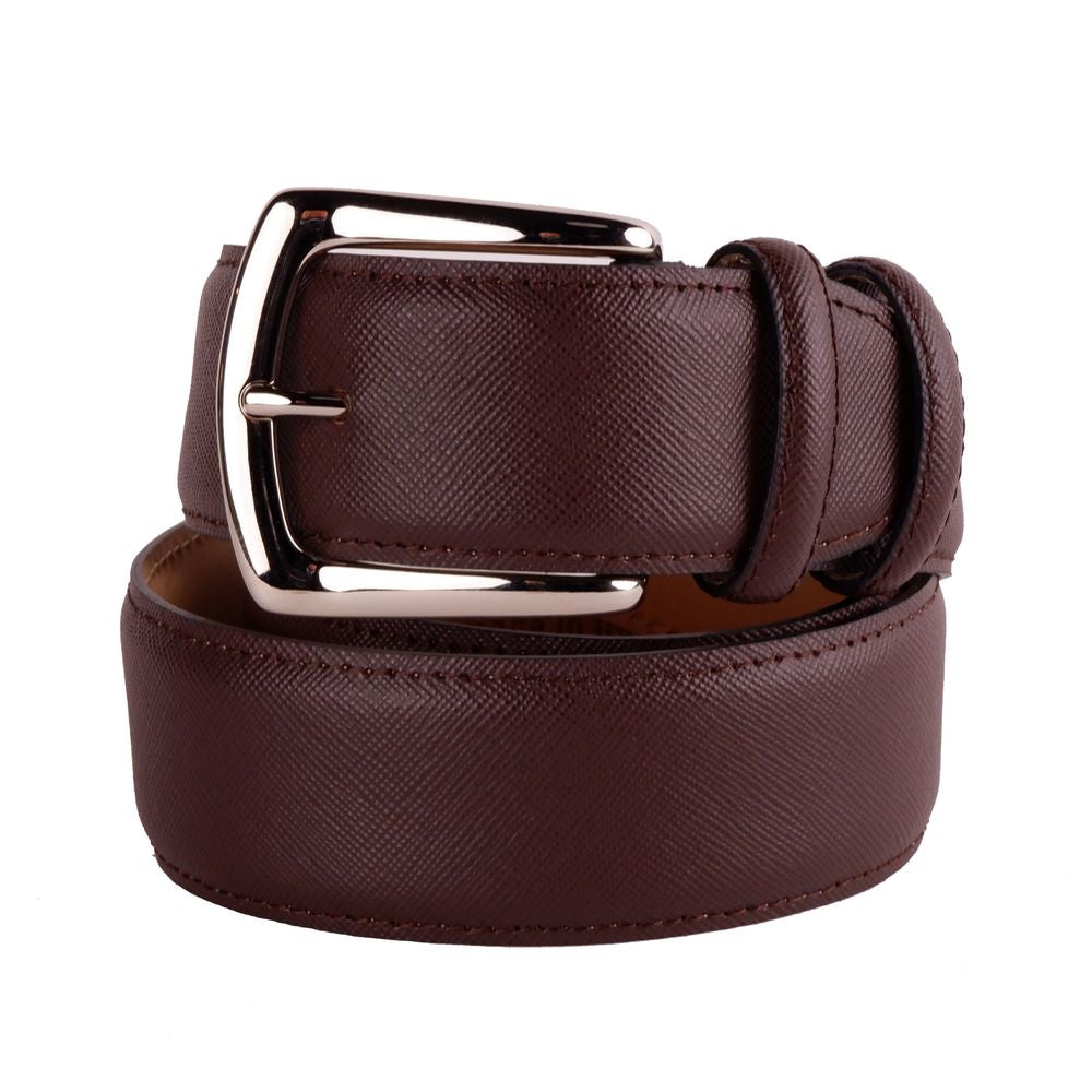 <tc>Made in Italy</tc> Κομψή δερμάτινη ζώνη Saffiano Calfskin