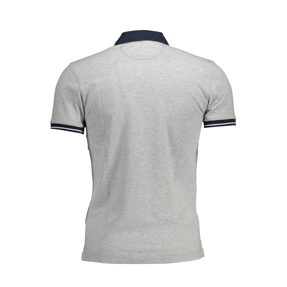 La Martina Slim Fit Embroidered Polo in Gray