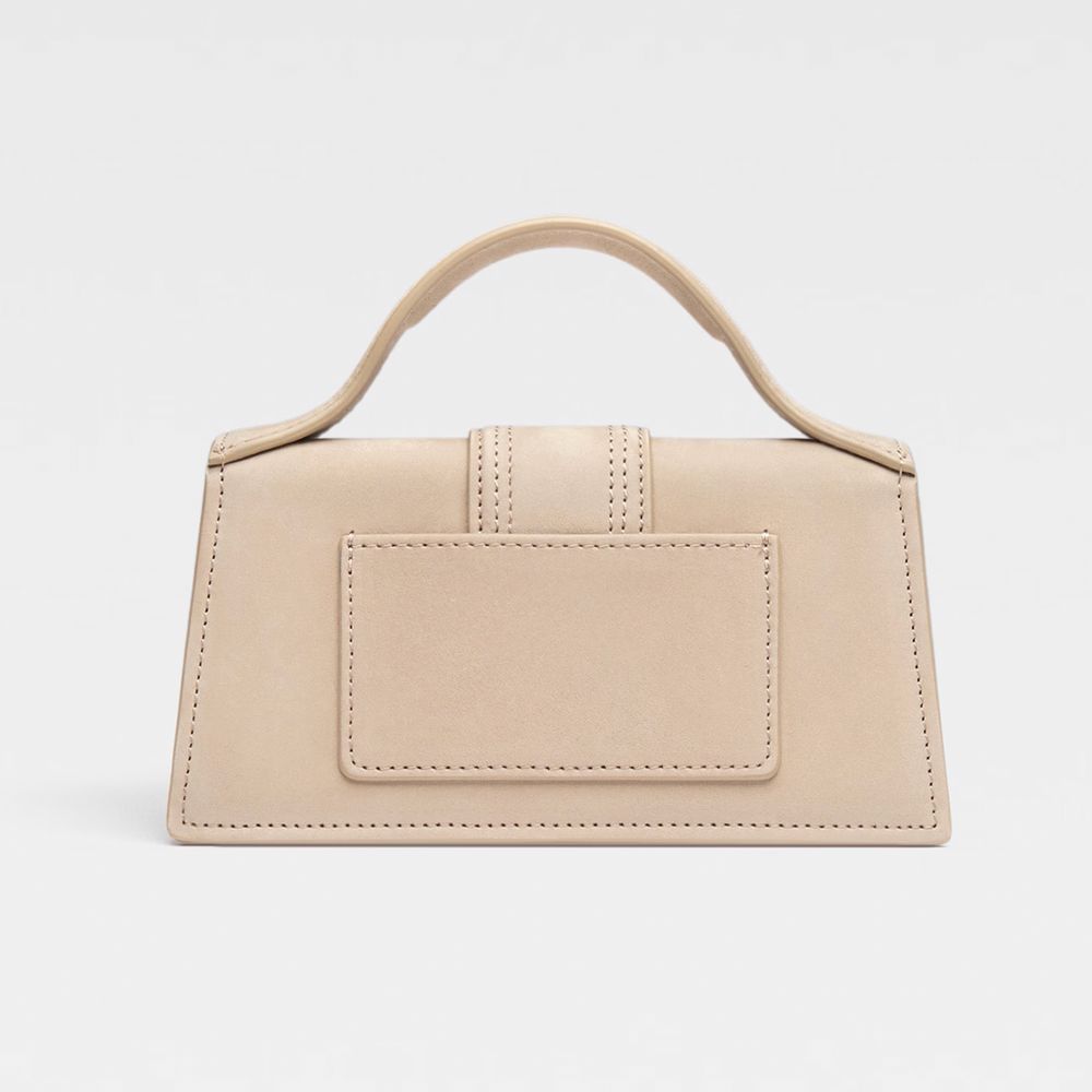 Jacquemus Beige Δερμάτινη τσάντα χιαστί