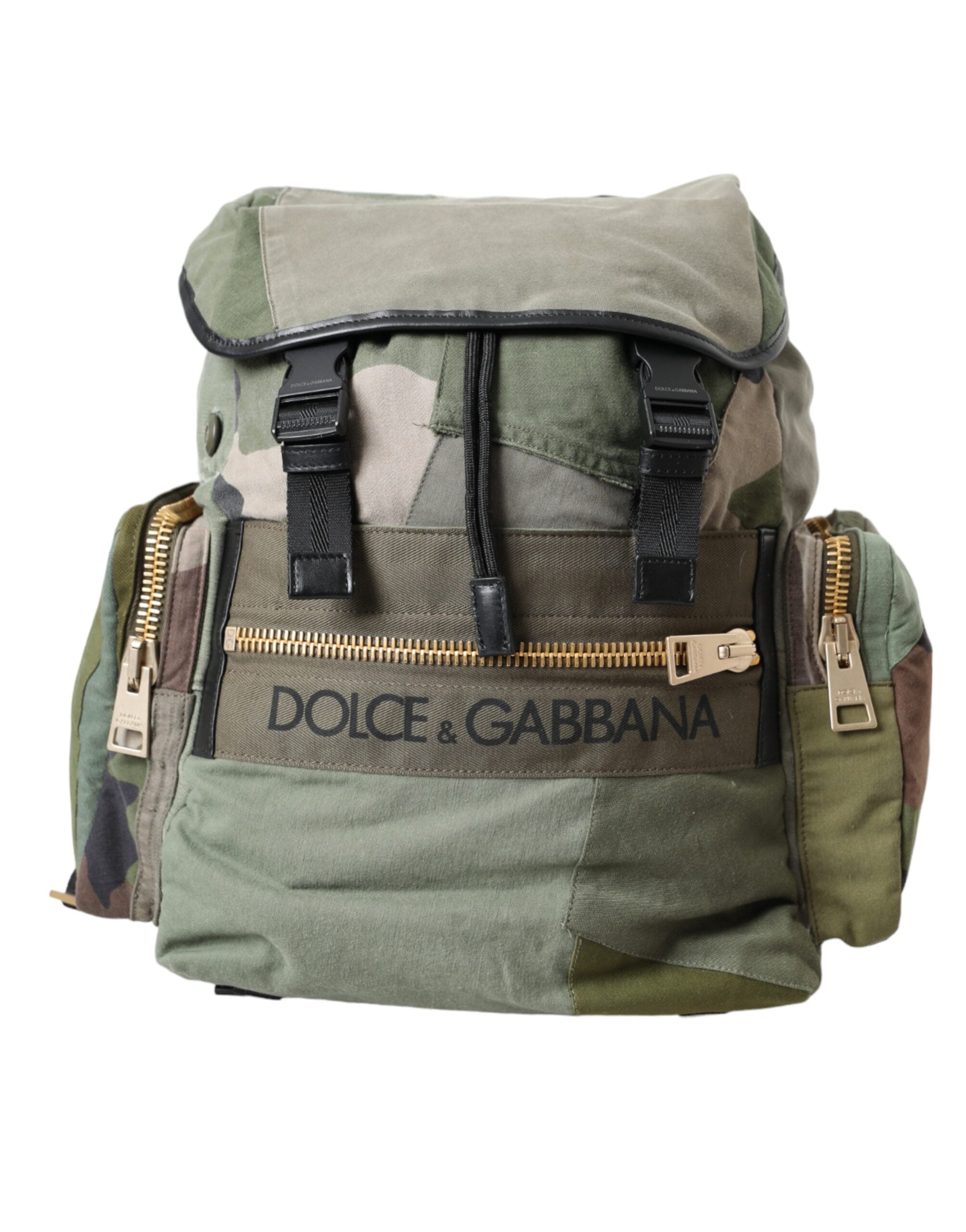 Τσάντα πλάτης με σακίδιο πλάτης Dolce & Gabbana Military Green Patchwork