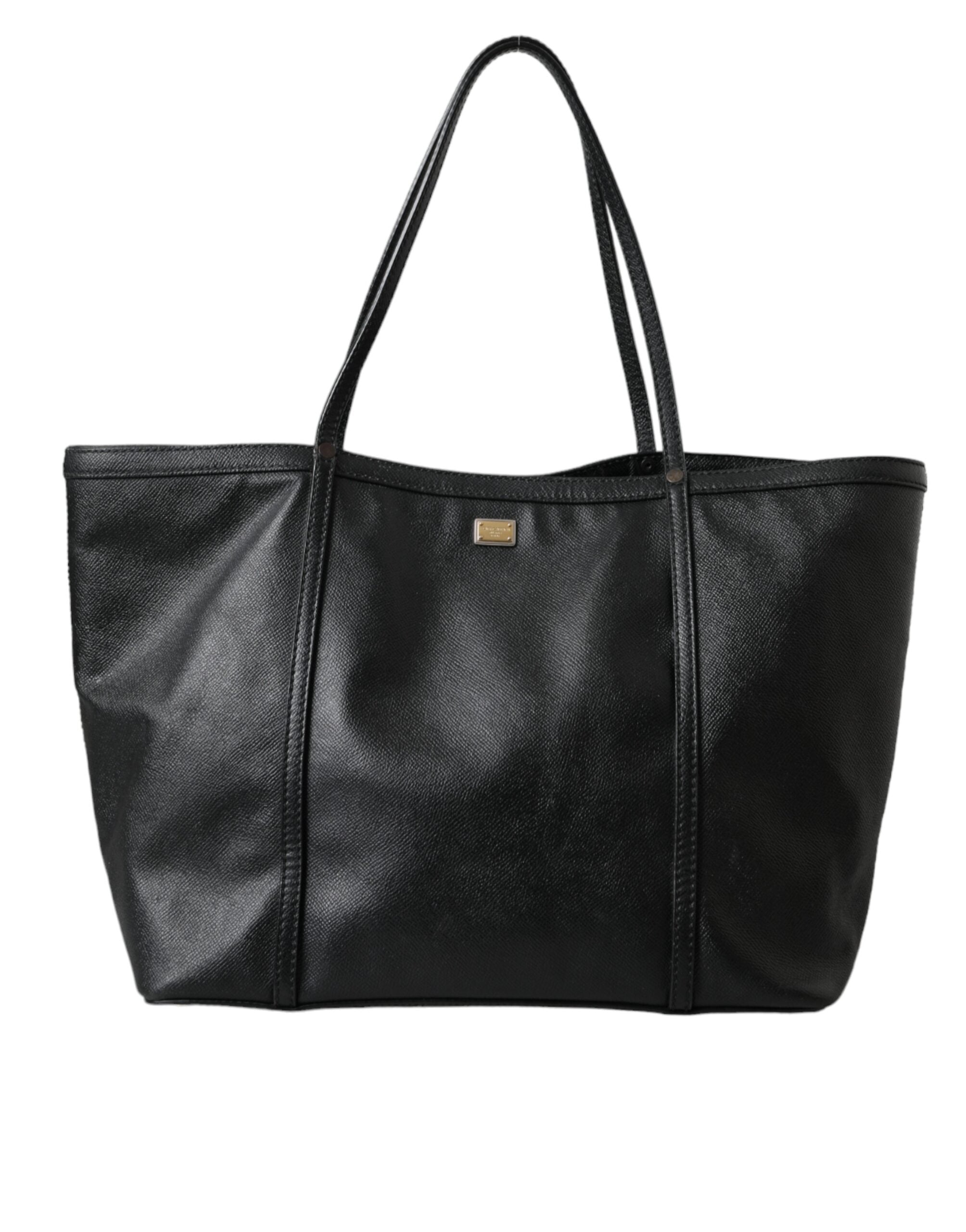 Dolce & Gabbana Μαύρη δερμάτινη Miss Escape Shopping Tote Γυναικεία Τσάντα