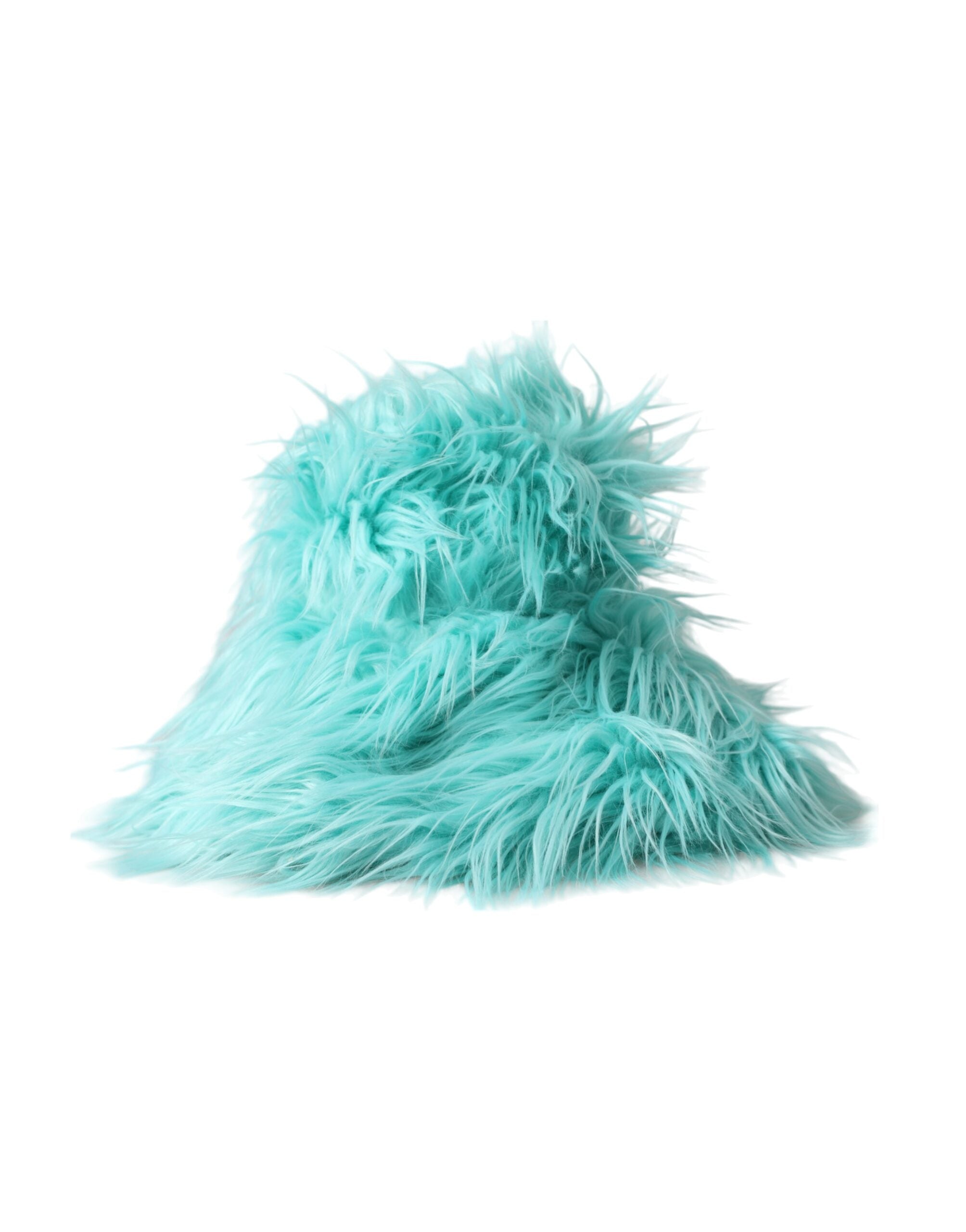 Γυναικείο καπέλο Dolce & Gabbana Mint Green Acrylic Fur