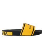 Παπούτσια Beachwear Dolce & Gabbana Black Yellow Neoprene Slides