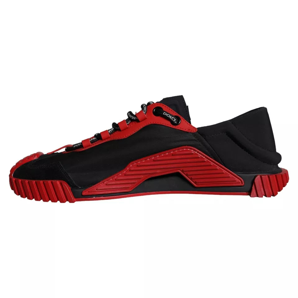 Ανδρικά παπούτσια Dolce &amp; Gabbana Black Red NS1 Low Top Sneakers