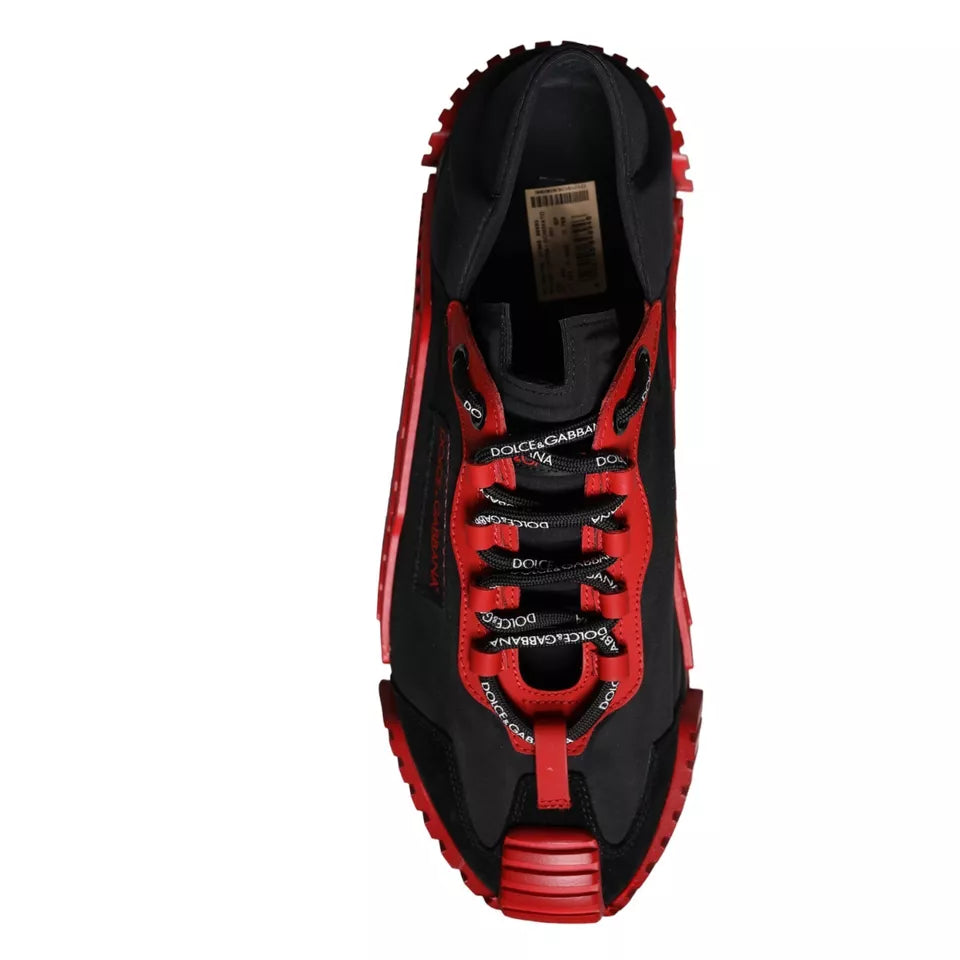 Ανδρικά παπούτσια Dolce &amp; Gabbana Black Red NS1 Low Top Sneakers