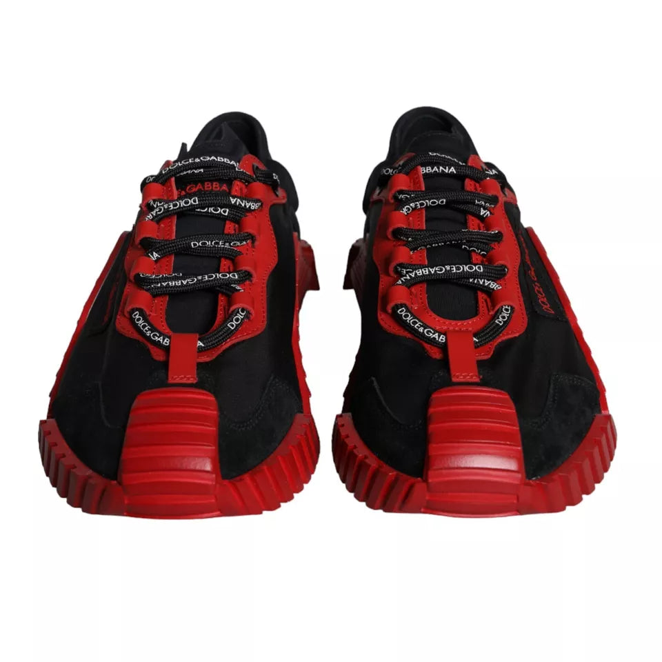 Ανδρικά παπούτσια Dolce &amp; Gabbana Black Red NS1 Low Top Sneakers