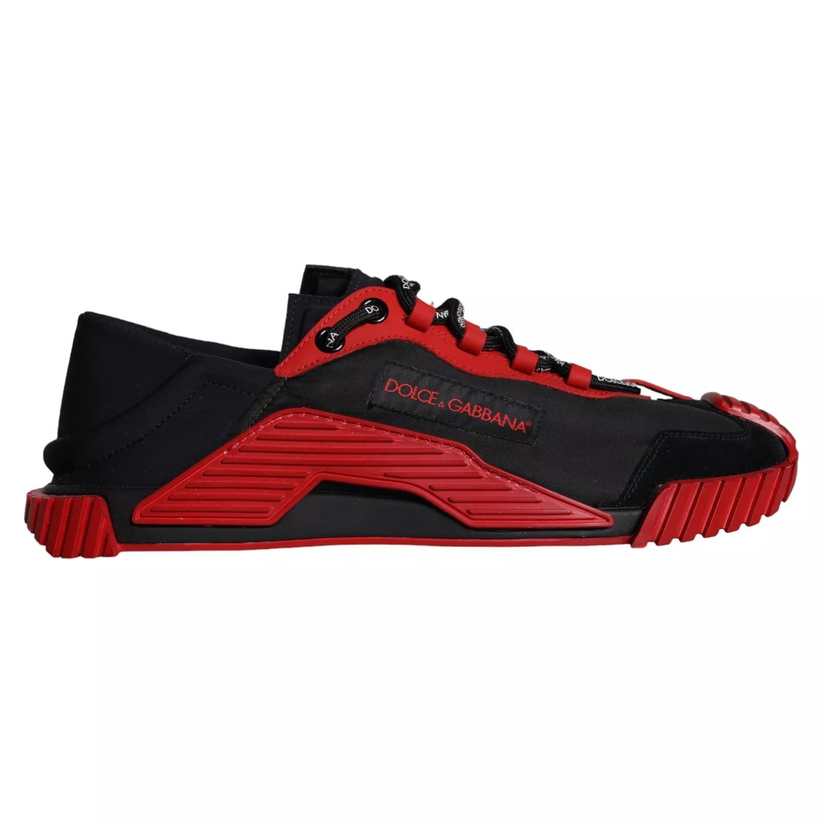 Ανδρικά παπούτσια Dolce &amp; Gabbana Black Red NS1 Low Top Sneakers