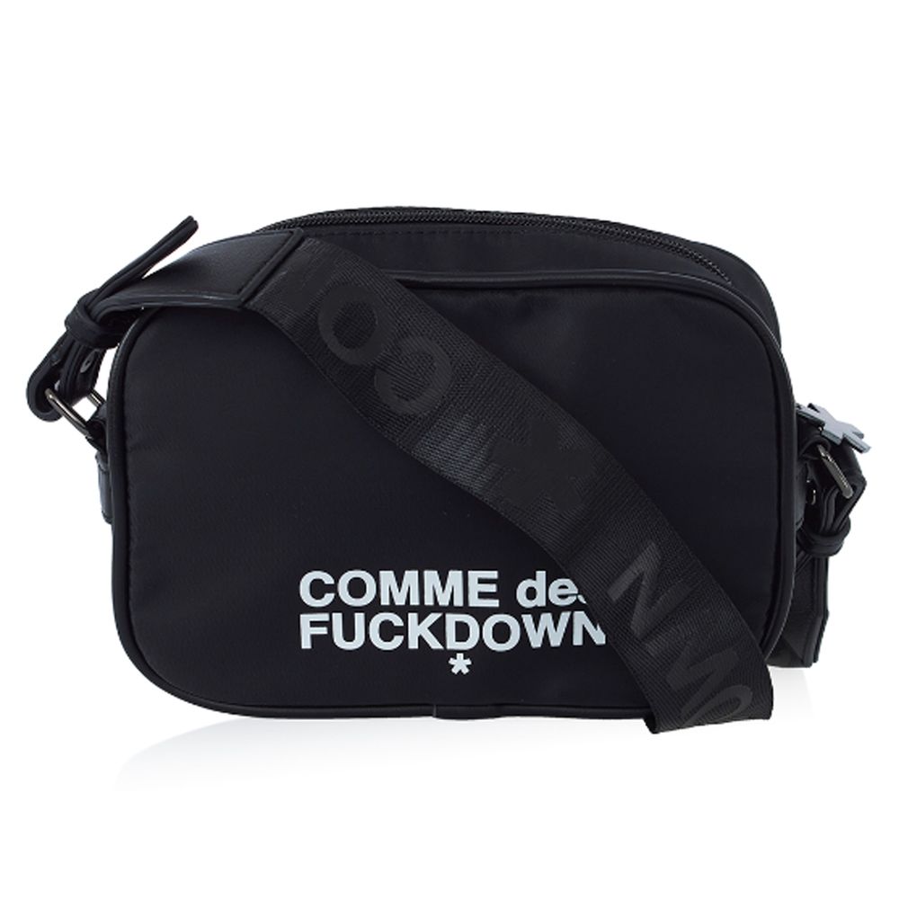 Comme Des Fuckdown Black Polyester Crossbody Bag