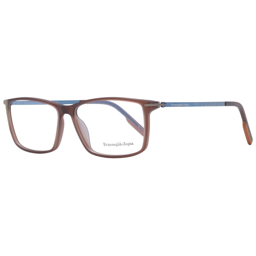 Ermenegildo Zegna Brown Men Optical Frames