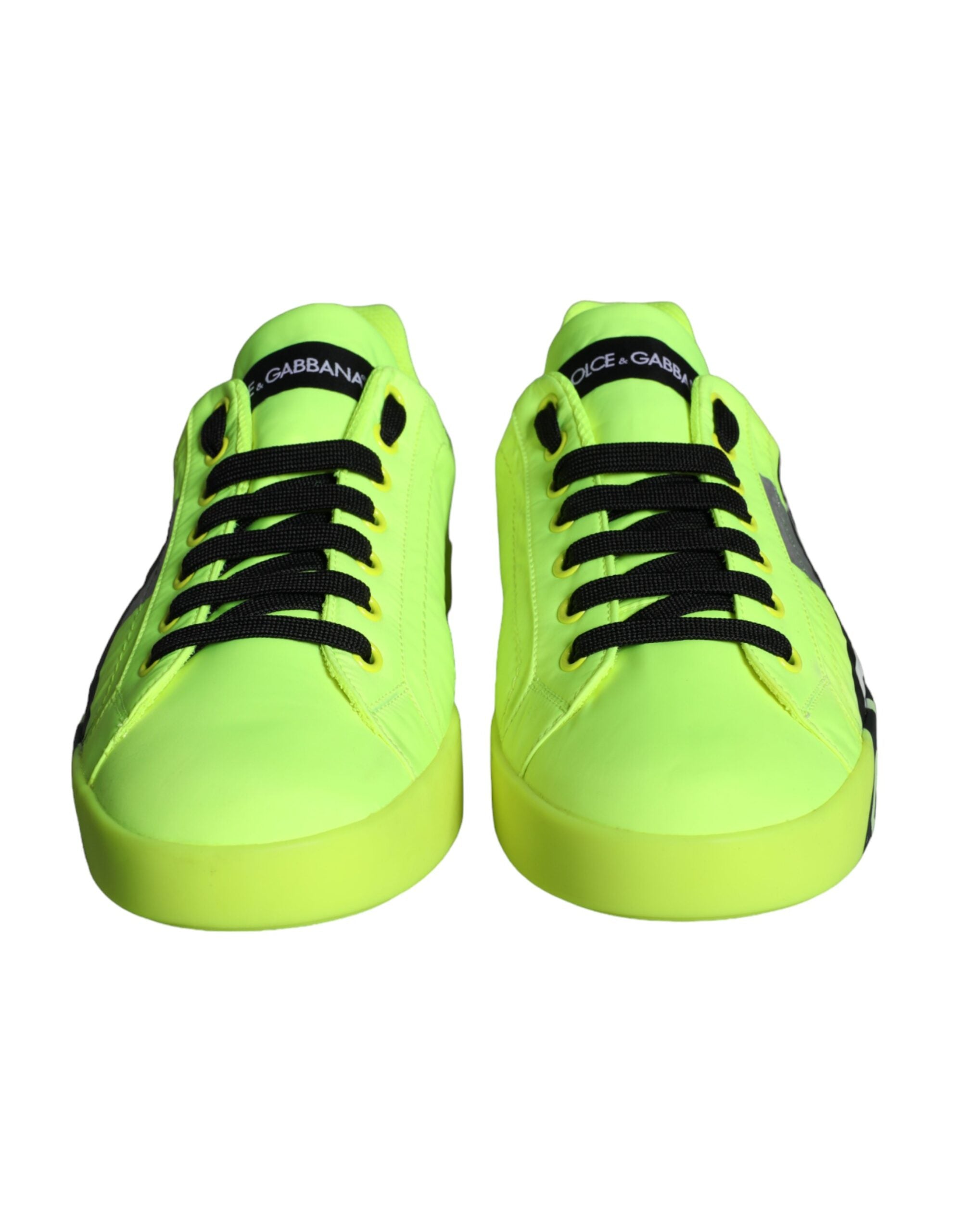 Παπούτσια πάνινα παπούτσια Dolce & Gabbana Neon Green Logo Tape Low Top