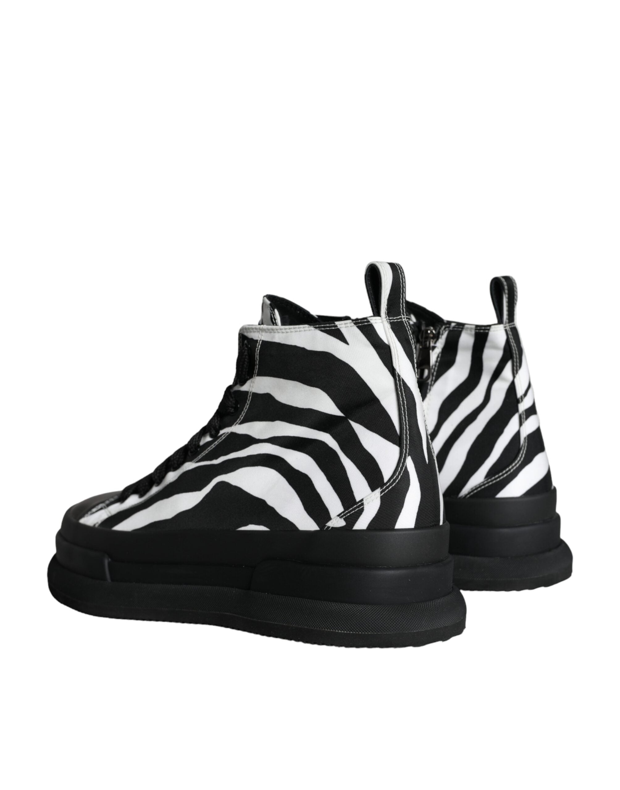 Ανδρικά αθλητικά παπούτσια Dolce & Gabbana Black White Zebra High Top