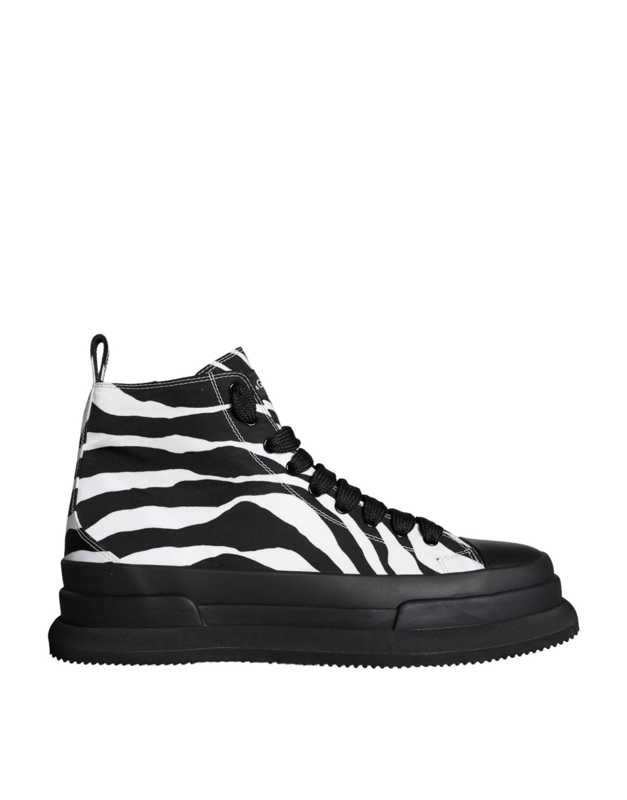 Ανδρικά αθλητικά παπούτσια Dolce & Gabbana Black White Zebra High Top