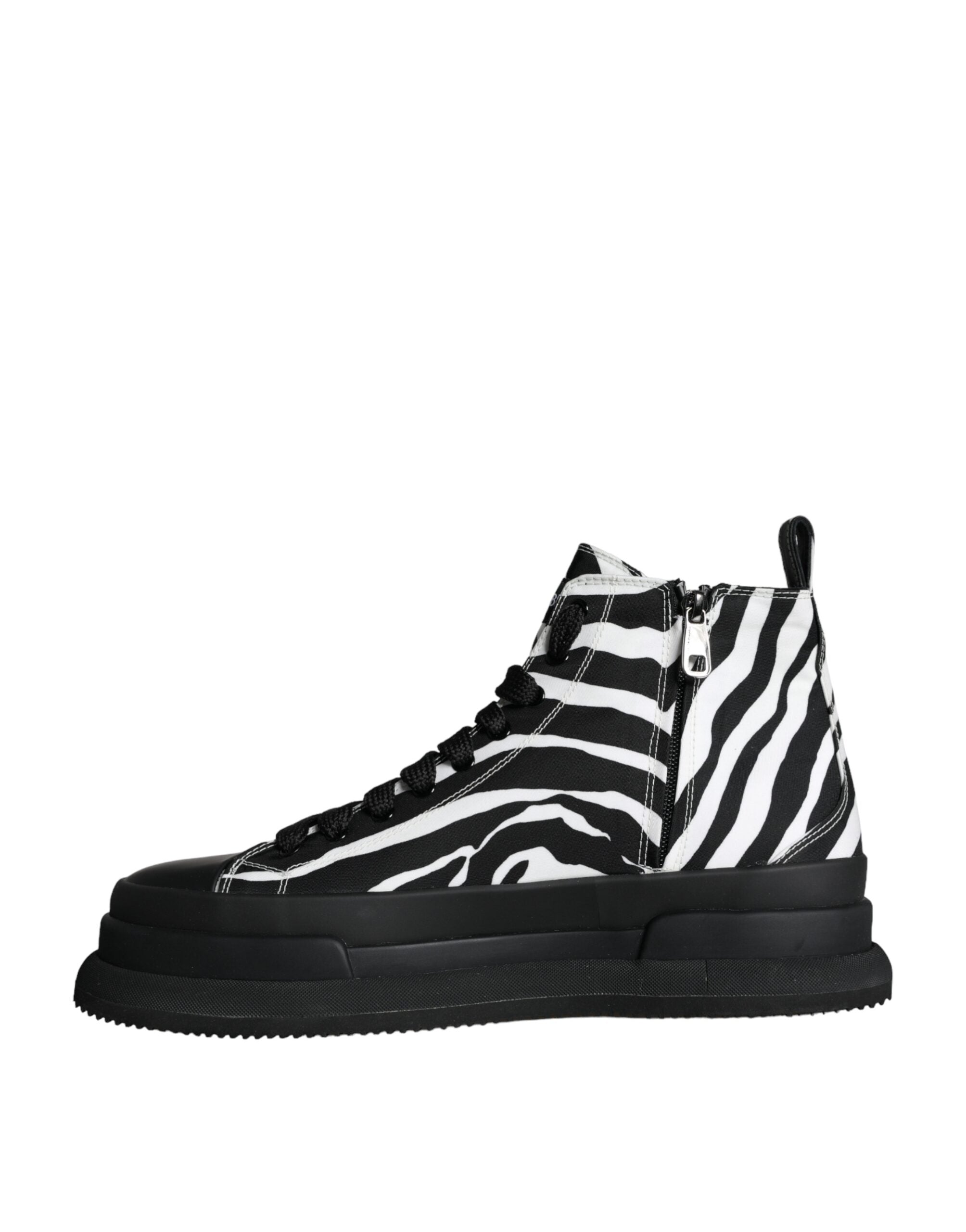 Ανδρικά αθλητικά παπούτσια Dolce & Gabbana Black White Zebra High Top