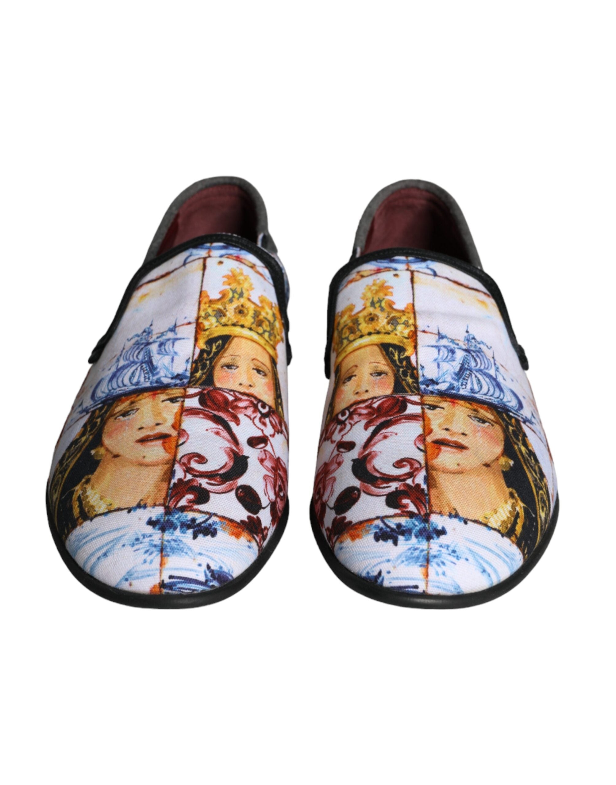 Ανδρικά Loafers Παπούτσια Dolce & Gabbana πολύχρωμα Madonna Majolica Amalfi