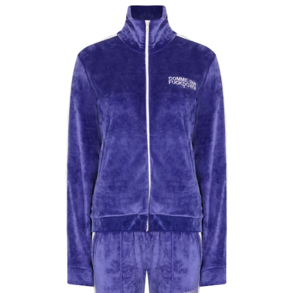 Comme Des Fuckdown Purple Polyester Sweater