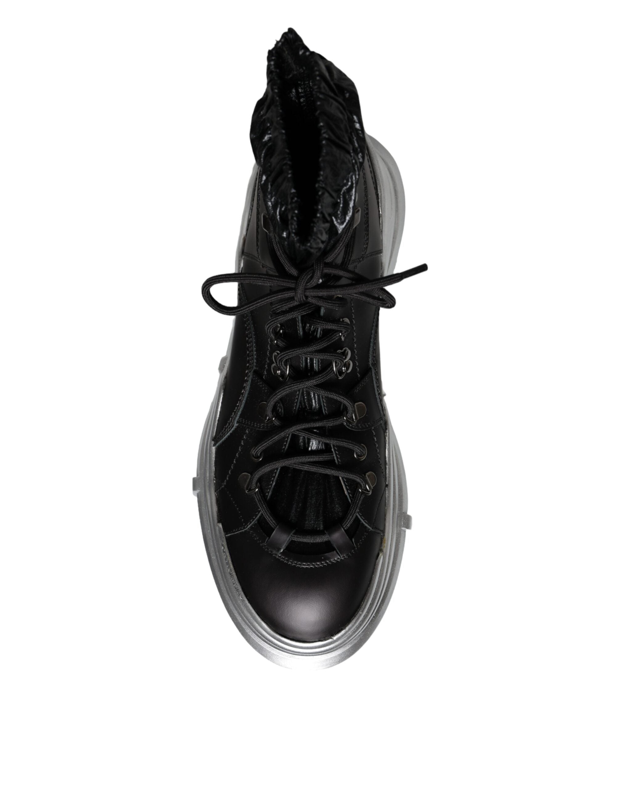 Παπούτσια Dolce & Gabbana Black Nylon Galileo High Top Sneakers