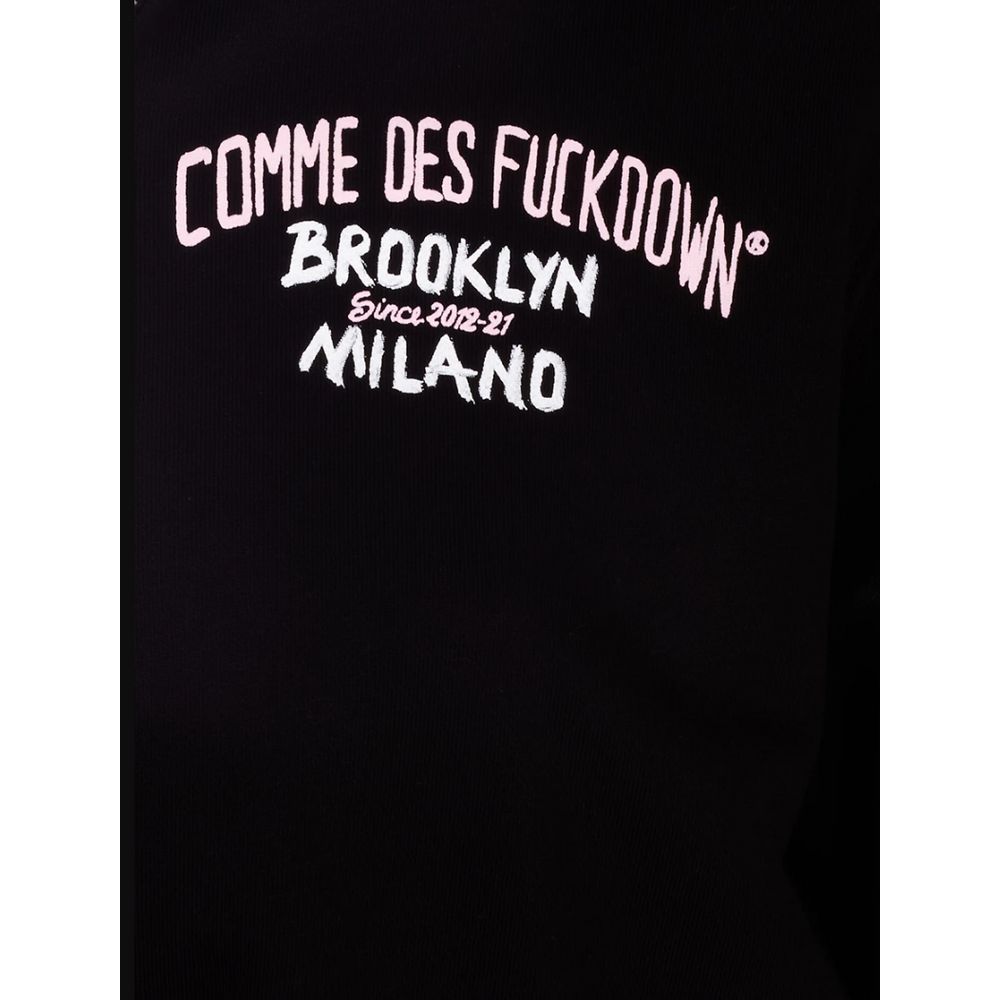 Comme Des Fuckdown Black Cotton Sweater