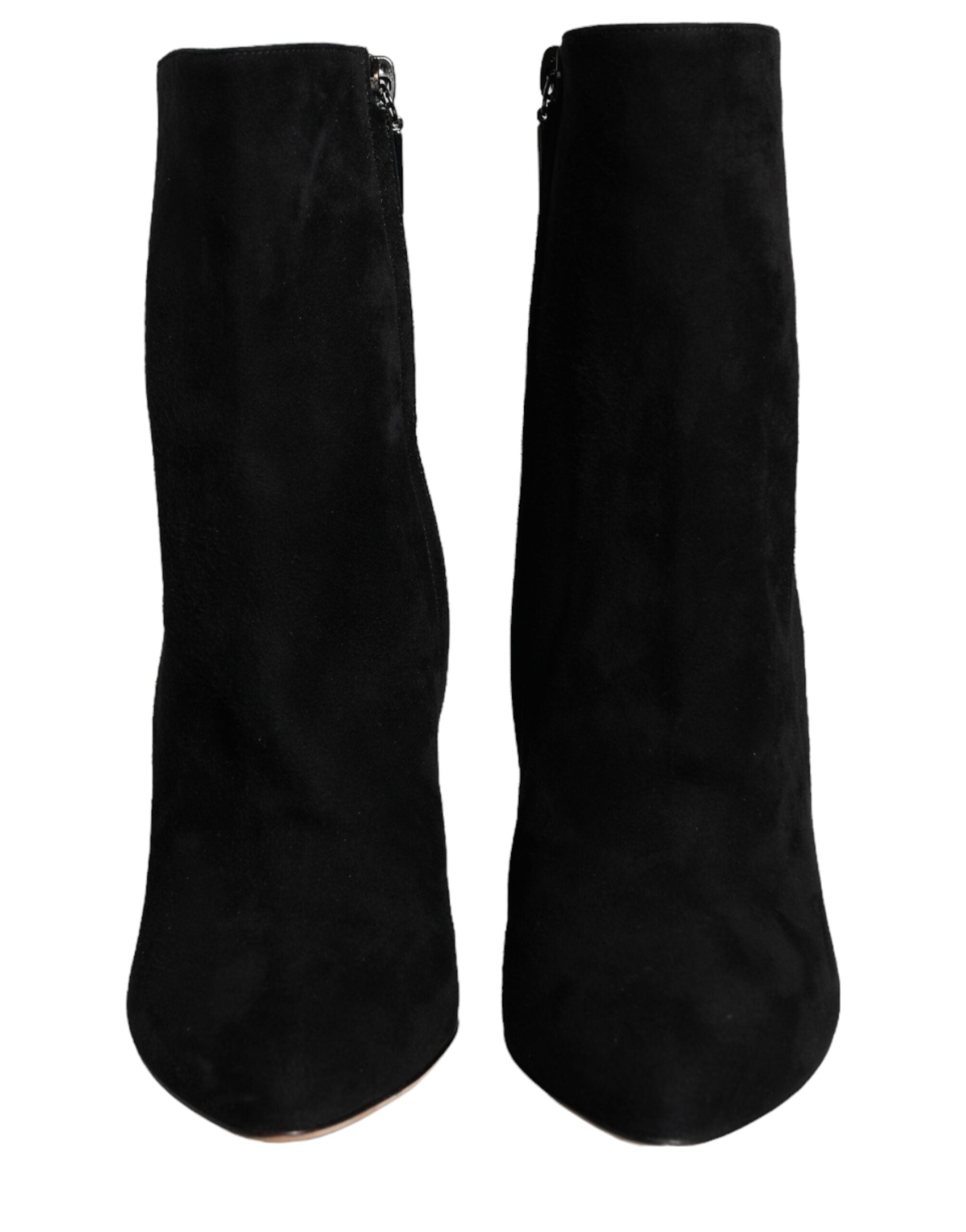 Παπούτσια Dolce & Gabbana Black Suede Leather Mid Calf Boots