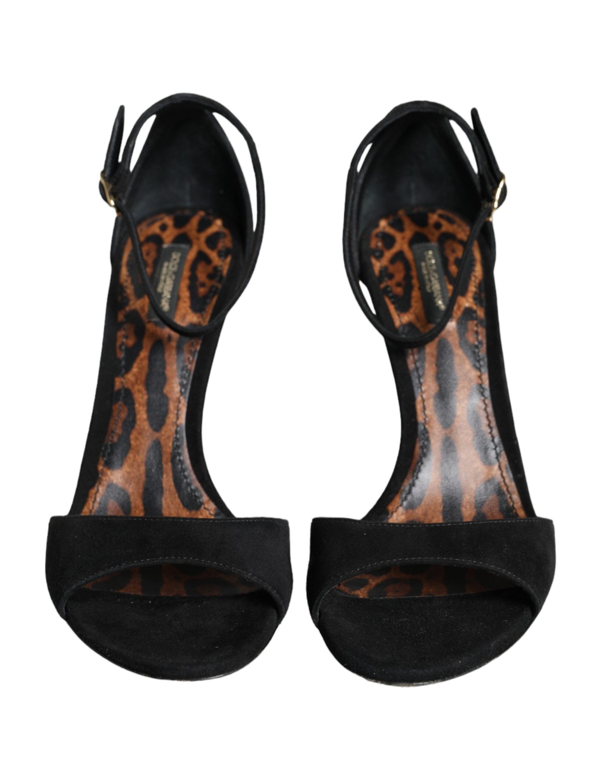 Παπούτσια Dolce & Gabbana Μαύρα KEIRA Heels Ankle Strap Sindals Παπούτσια