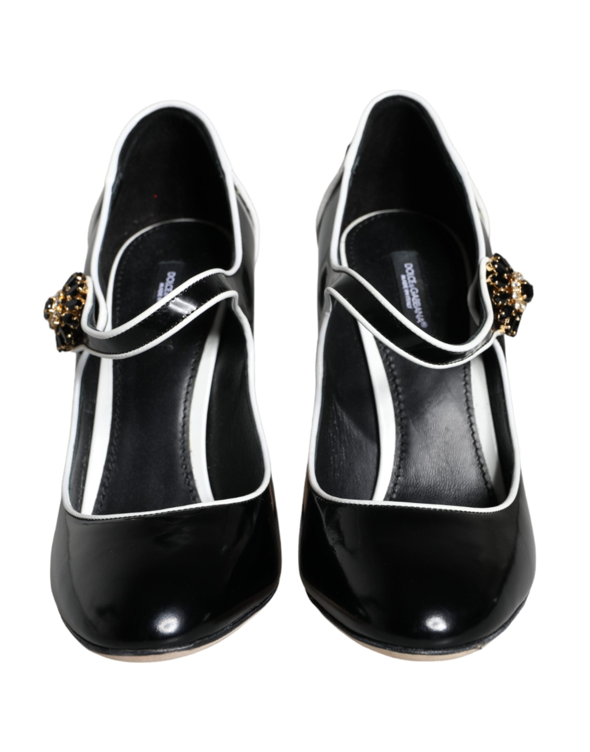 Dolce & Gabbana Black White Keys Piano Mary Janes Heels παπούτσια