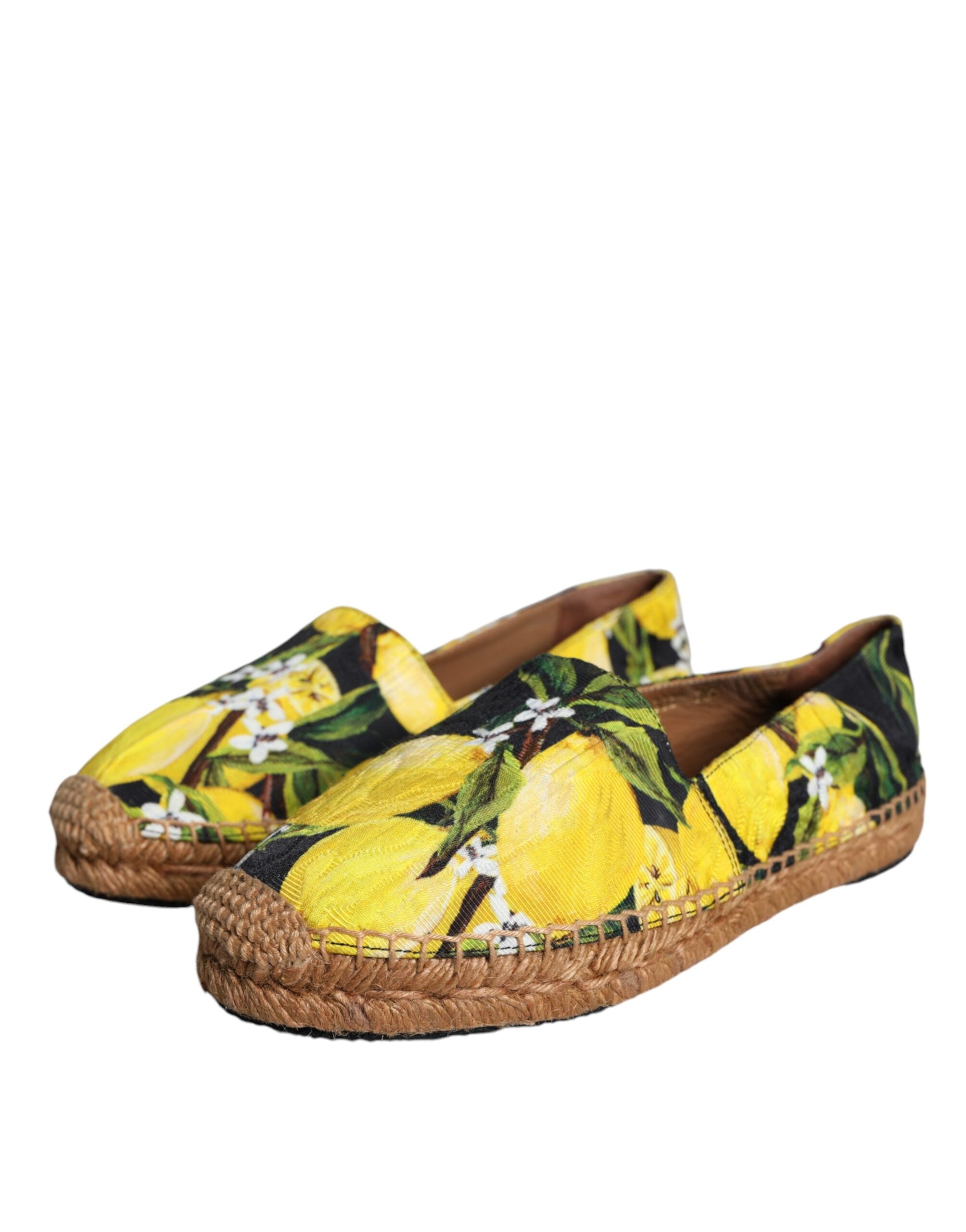 Dolce & Gabbana Πολύχρωμες Εσπαντρίγες με Λεμόνια Slip On Παπούτσια