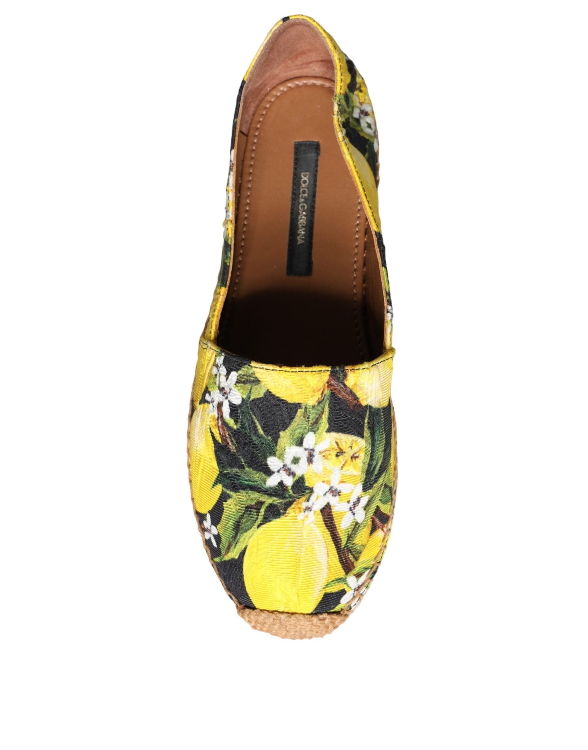 Dolce & Gabbana Πολύχρωμες Εσπαντρίγες με Λεμόνια Slip On Παπούτσια