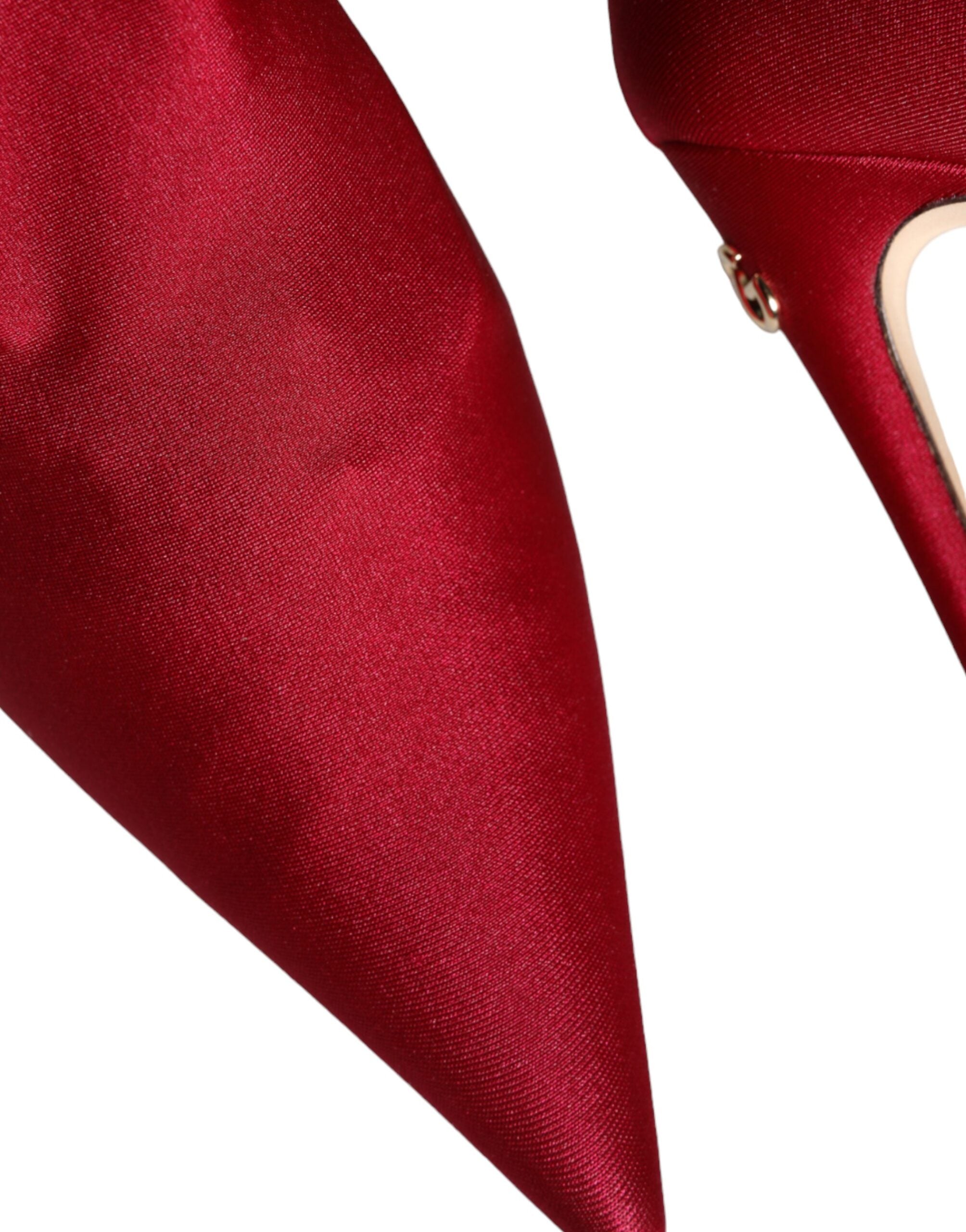 Dolce & Gabbana Cherry Red Stretch Stilettos Μποτάκια