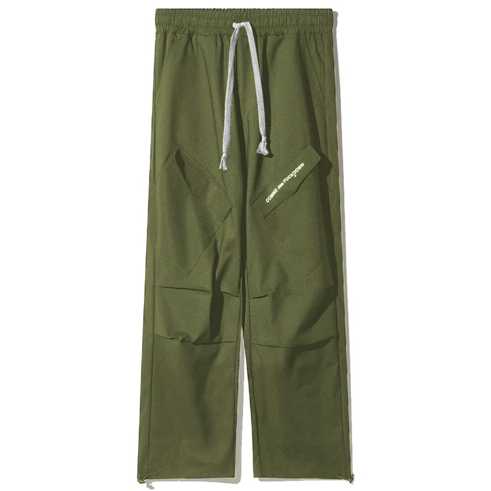 Comme Des Fuckdown Green Cotton Jeans & Pant