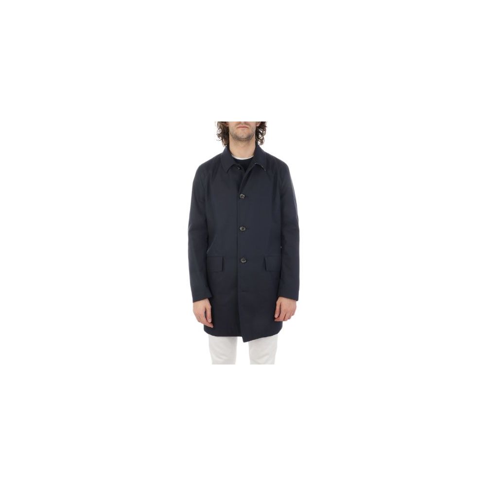 Μπουφάν Aquascutum Blue Cotton