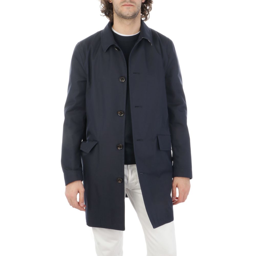 Μπουφάν Aquascutum Blue Cotton