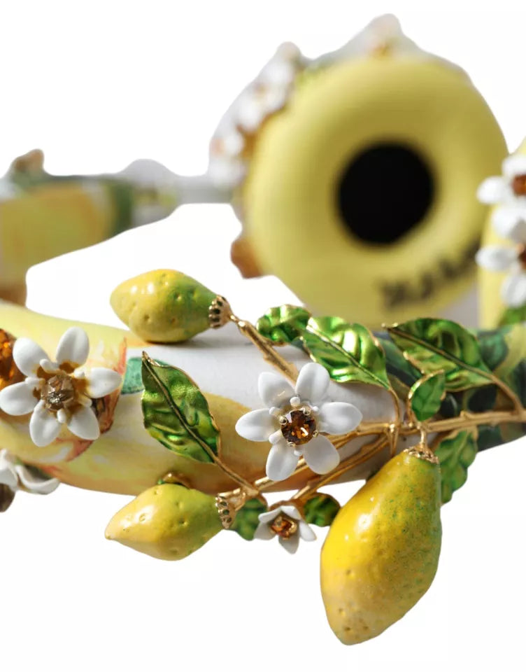 Dolce & Gabbana Lemon Crystal Floral Headset Audio Headphones