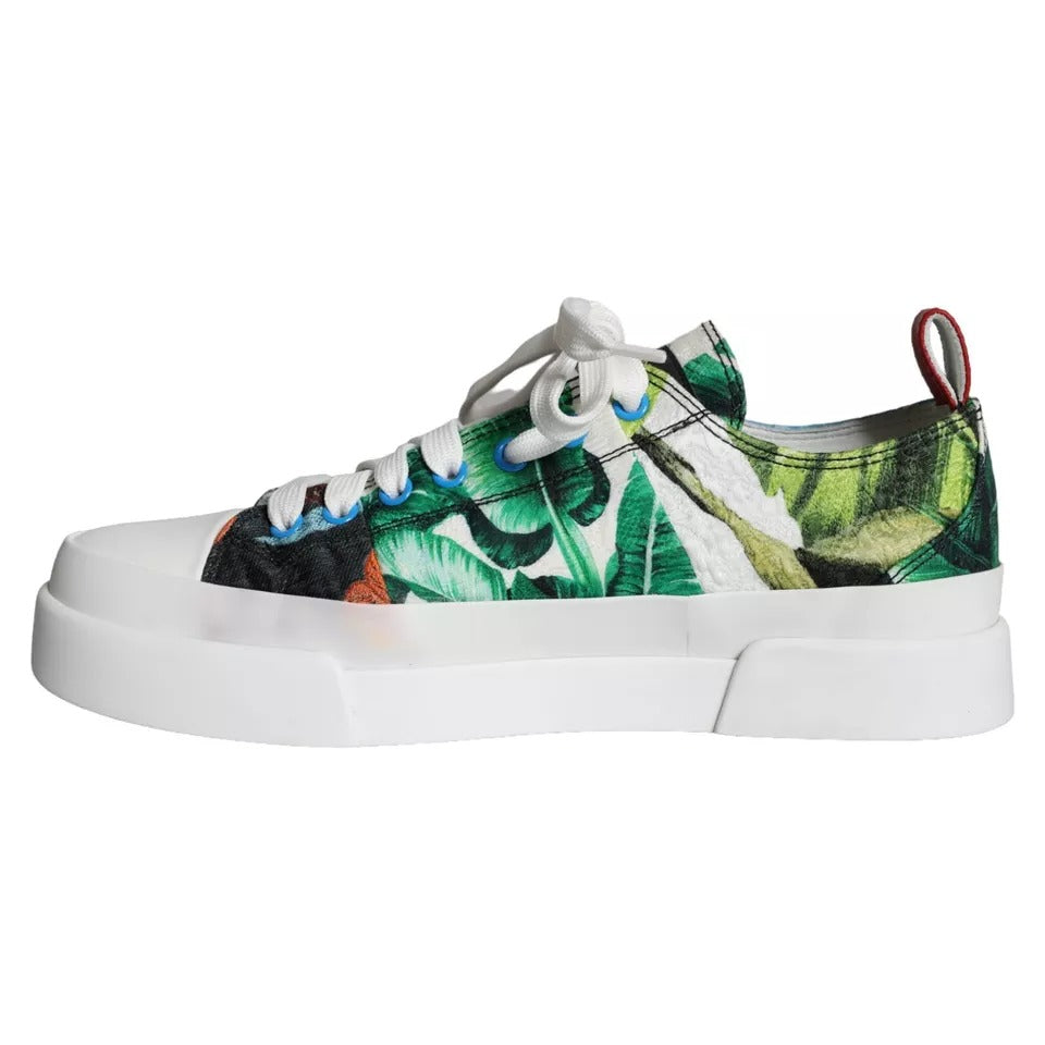 Dolce & Gabbana Multicolor Patchwork Low Top Sneakers Shoes