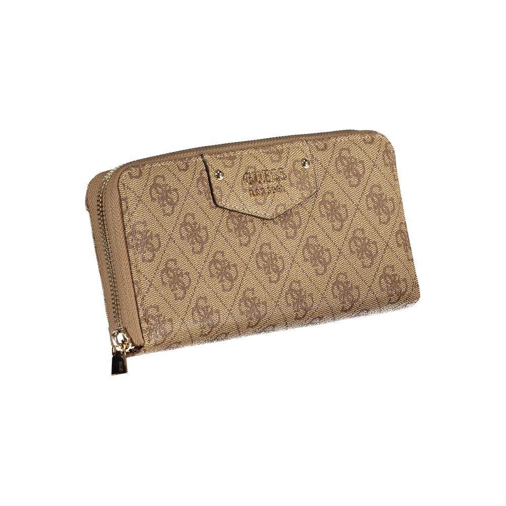 Guess Jeans Beige Polyethylene Wallet