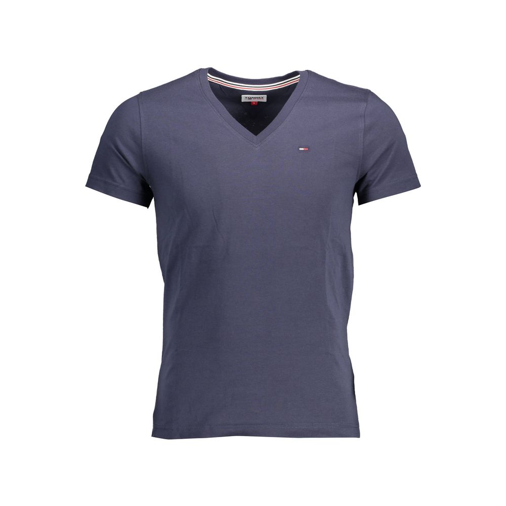 Μπλε Βαμβακερό T-Shirt Tommy Hilfiger