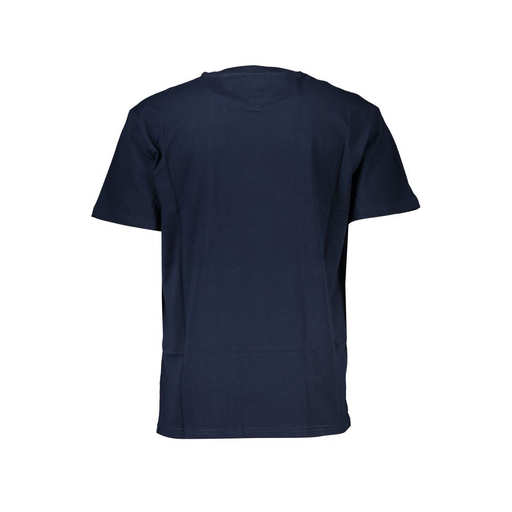 Tommy Hilfiger Μπλε Βαμβακερό T-Shirt