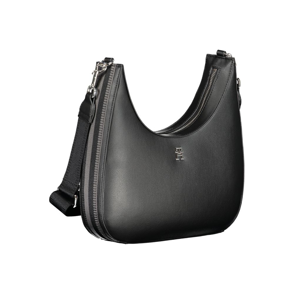 Tommy Hilfiger Black Polyester Handbag