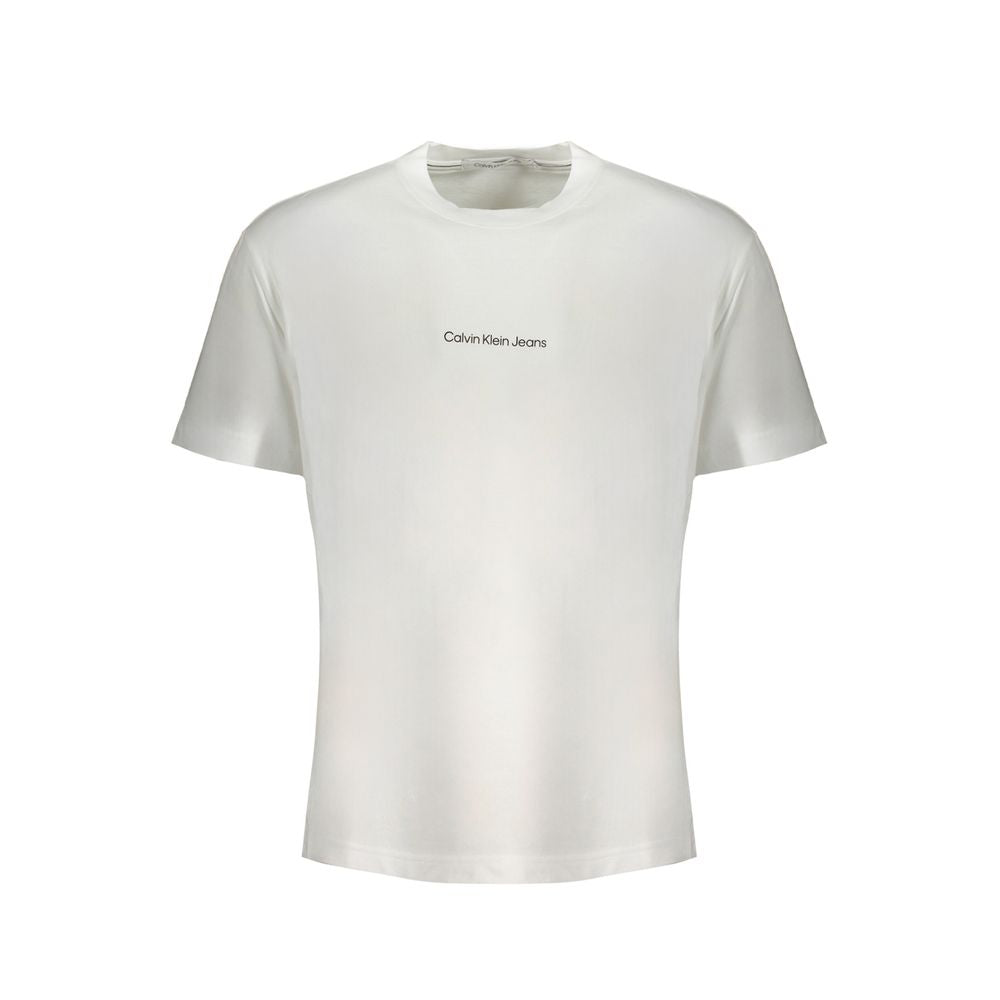 Calvin Klein Λευκό Βαμβακερό T-Shirt