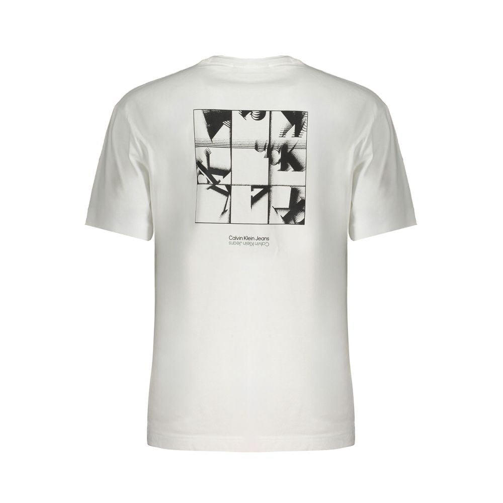 Calvin Klein Λευκό Βαμβακερό T-Shirt