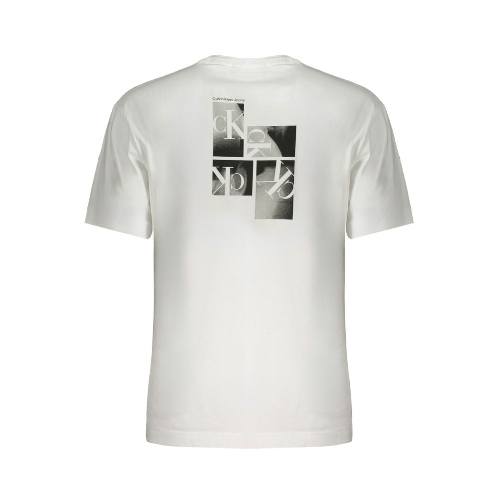 Calvin Klein Λευκό Βαμβακερό T-Shirt