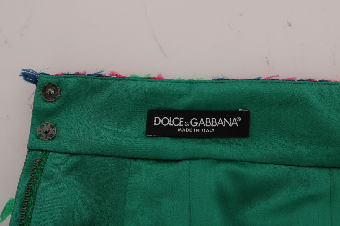 Dolce &amp; Gabbana Κομψή Ζακάρ Ψηλόμεση Pencil Φούστα