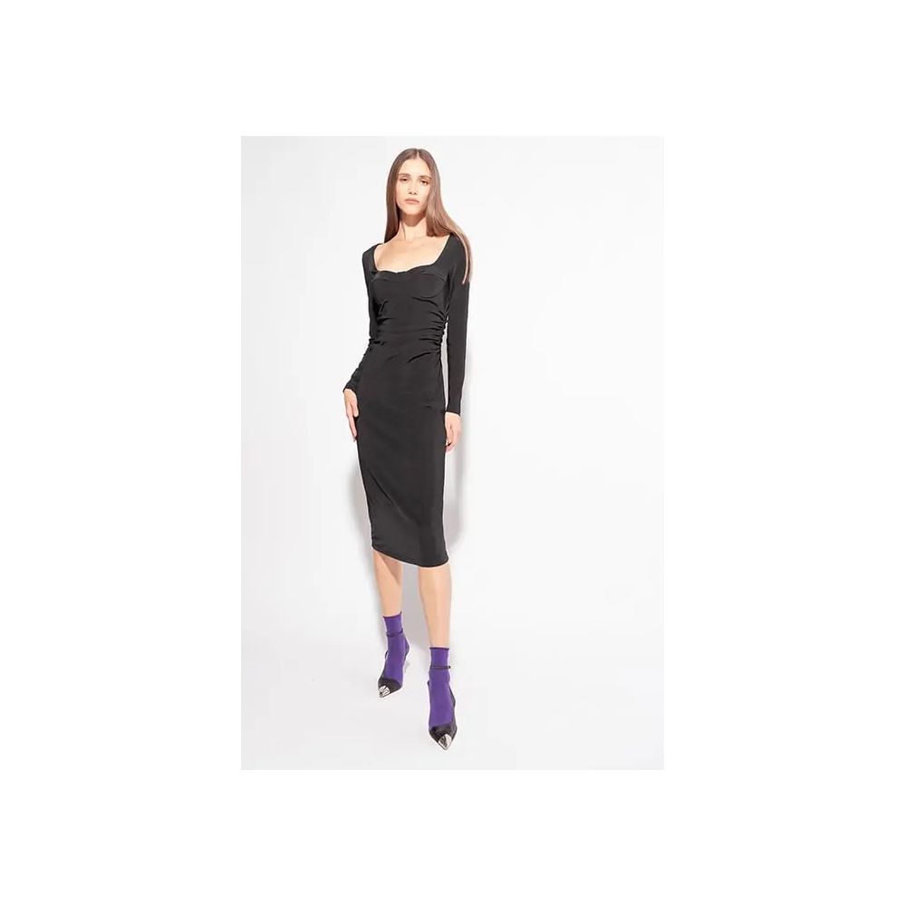 PINKO Black Viscose Dress