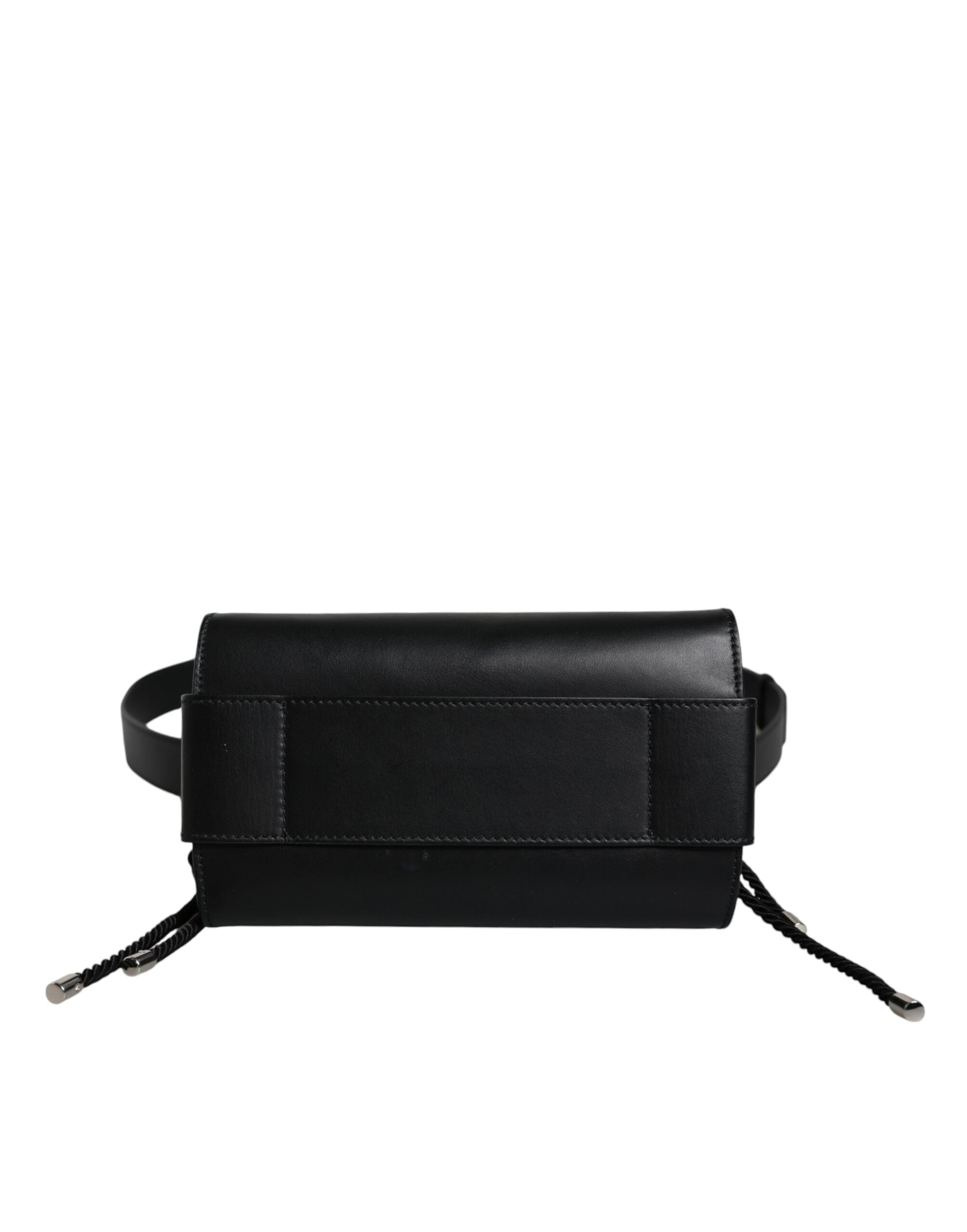 Patrizia Pepe Black Leather Crossbody Strap Top Handle Bag