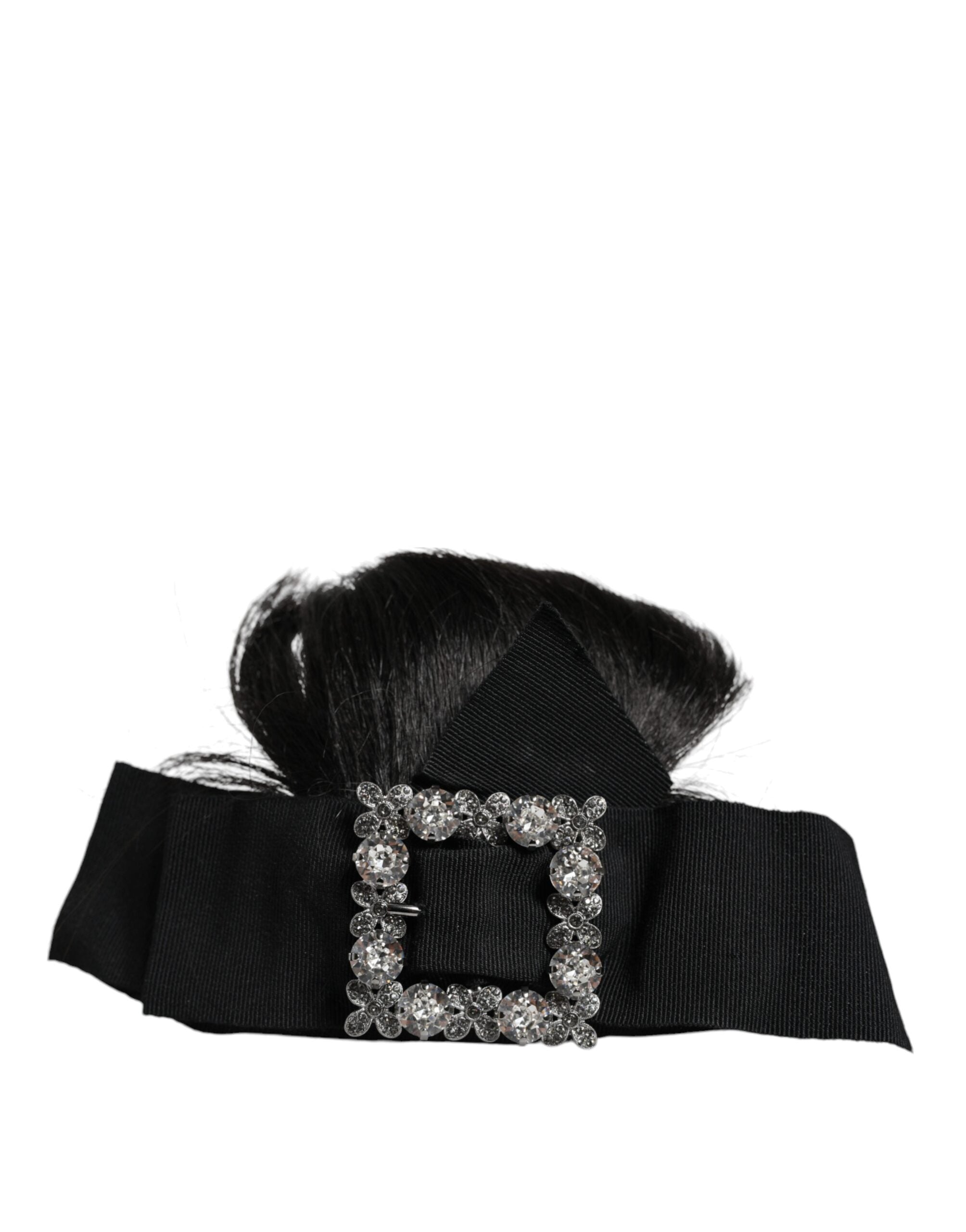 Dolce & Gabbana Μαύρο Parrucchiera Crystal Headband Διάδημα