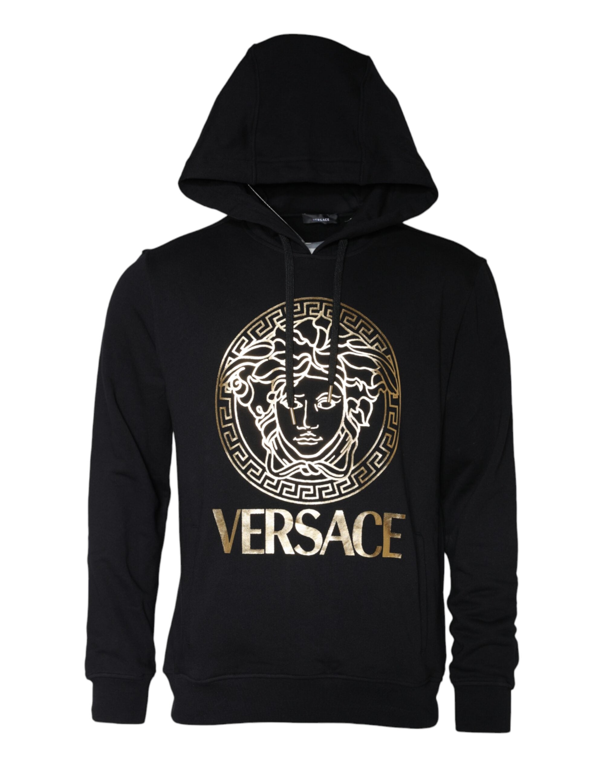 Versace Μαύρο Φούτερ με Σχέδιο Κεφαλής Μέδουσας από Βαμβάκι