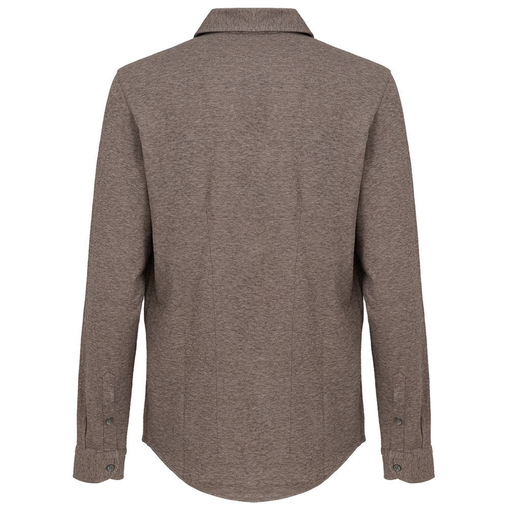 Gran Sasso Beige Cotton Shirt