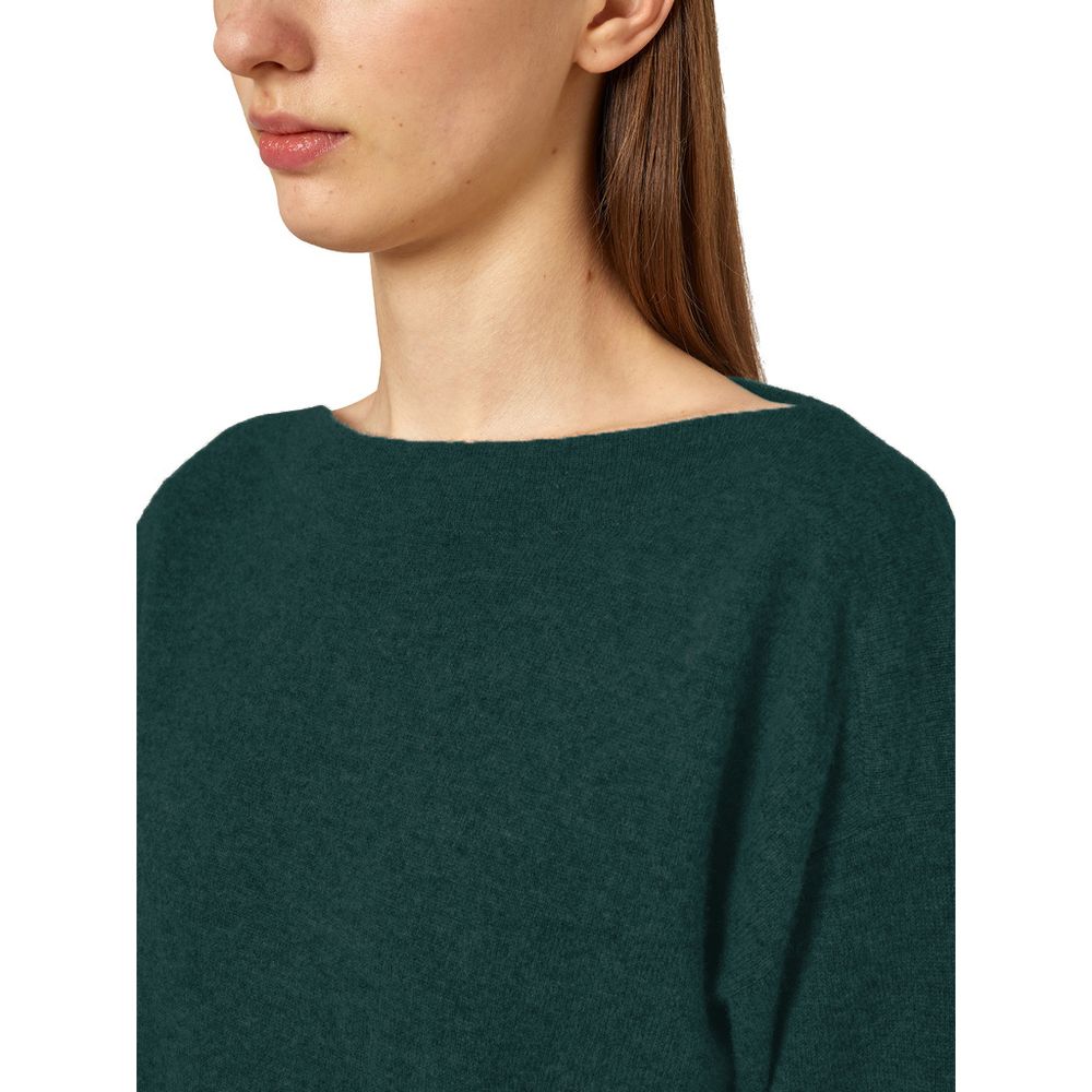 Alpha Studio Green Silk Sweater