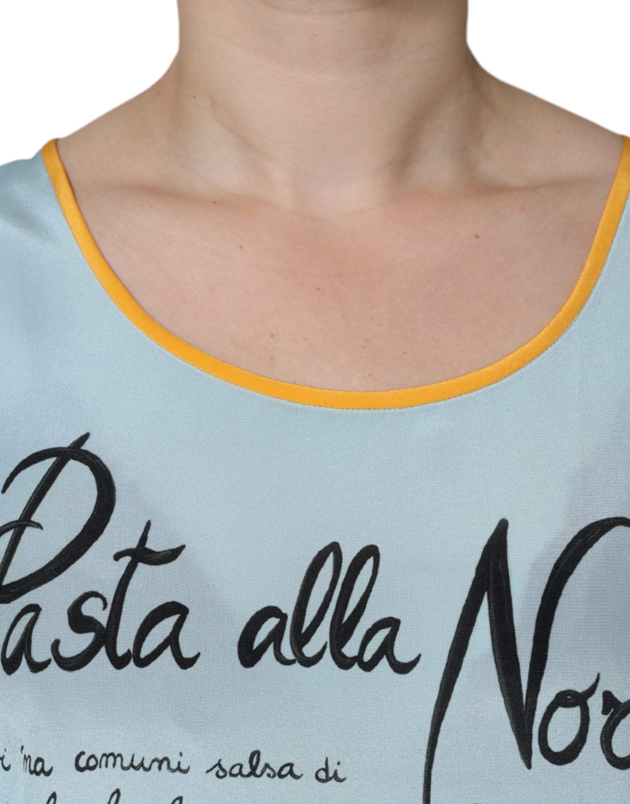 Dolce & Gabbana Multicolor Pasta Alla Norma Print Tank Top